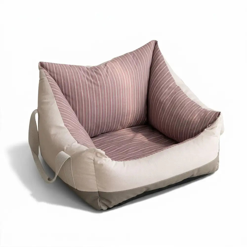 Dog Car Seat Bed | Water-Repellent Bolster Travel Seat | Non-Slip | Woofing Deals