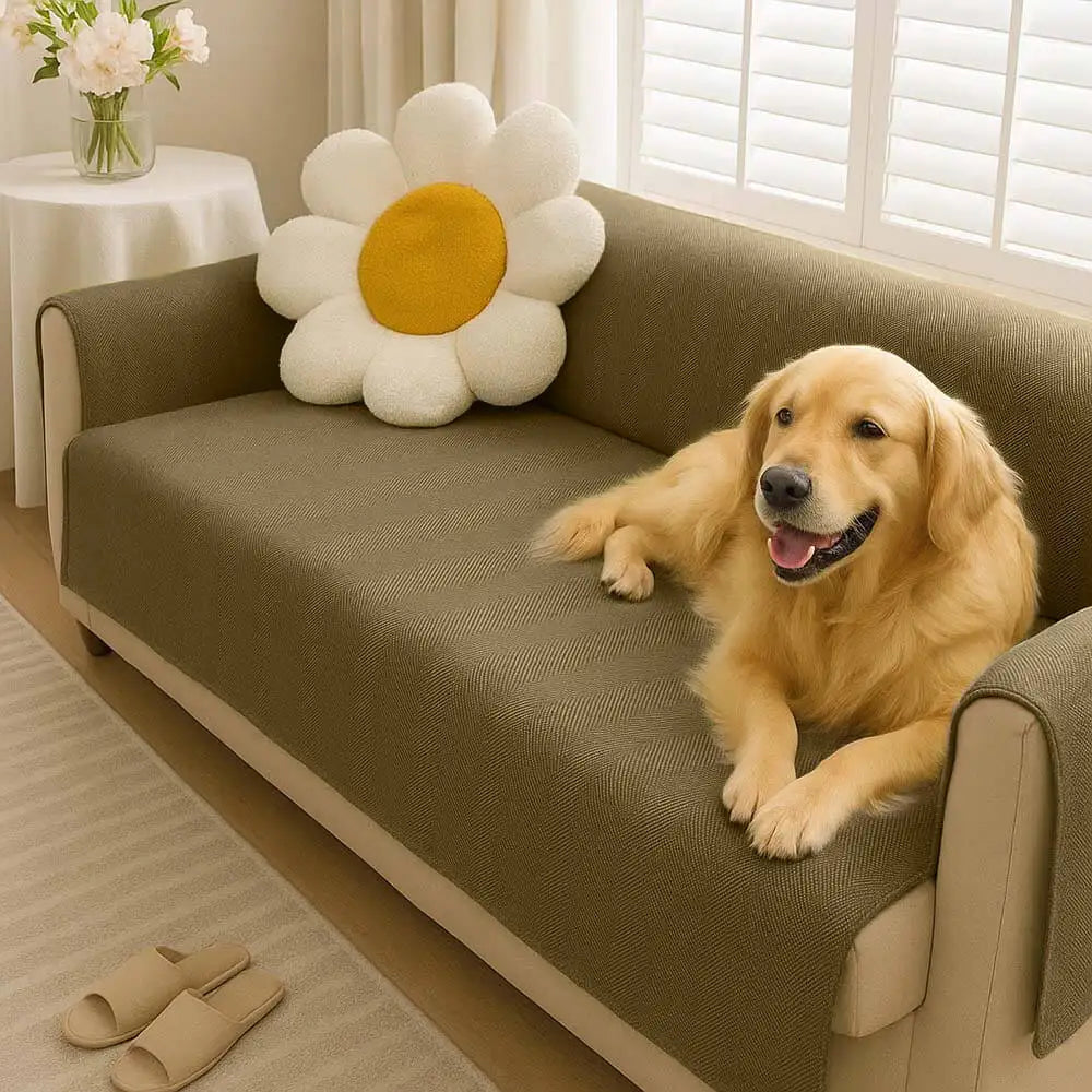 Waterproof Sofa Protector | Non-Slip Chenille Pet Couch Cover | Woofing Deals