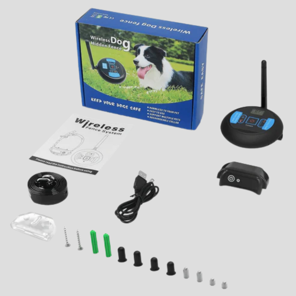 Wireless Dog Fence Collar | Adjustable Training System | 200m Range, Safe Boundary Control | Woofing Deals