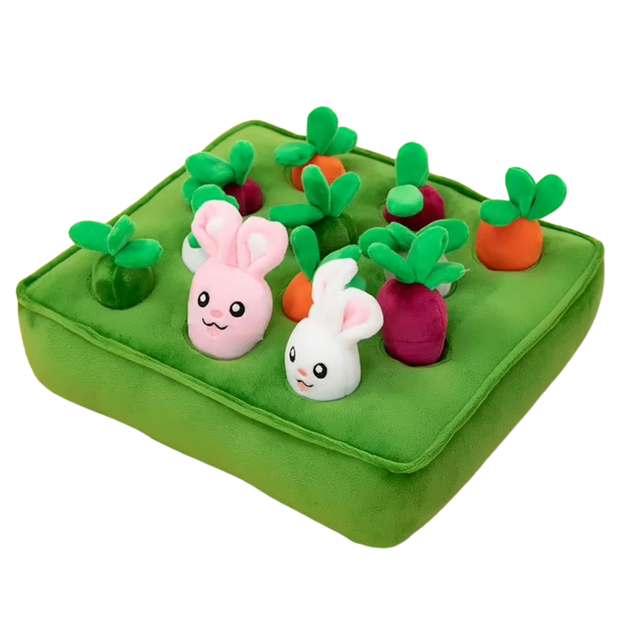 Carrot Snuffle Mat | Dog Puzzle Toy | Soft Fleece | Interactive Nosework Feeding Mat | Woofing Deals