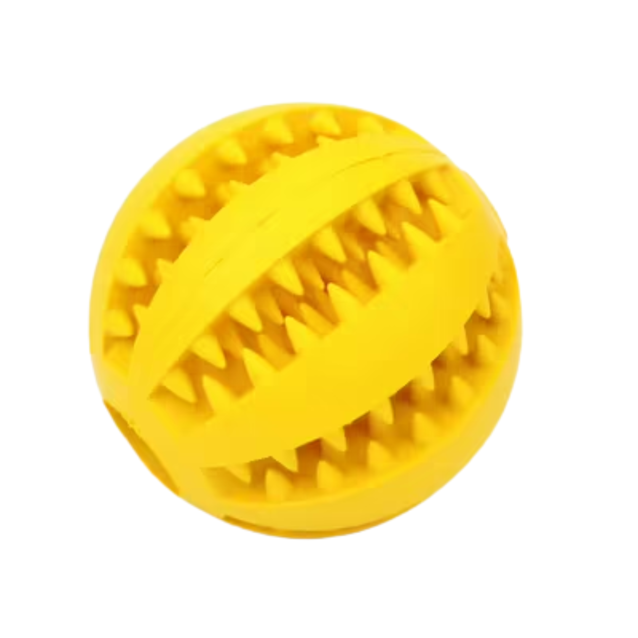 Rubber Dog Chew Ball | Dental Cleaning Treat Toy | Interactive Toy for Aggressive Chewers | Woofing Deals