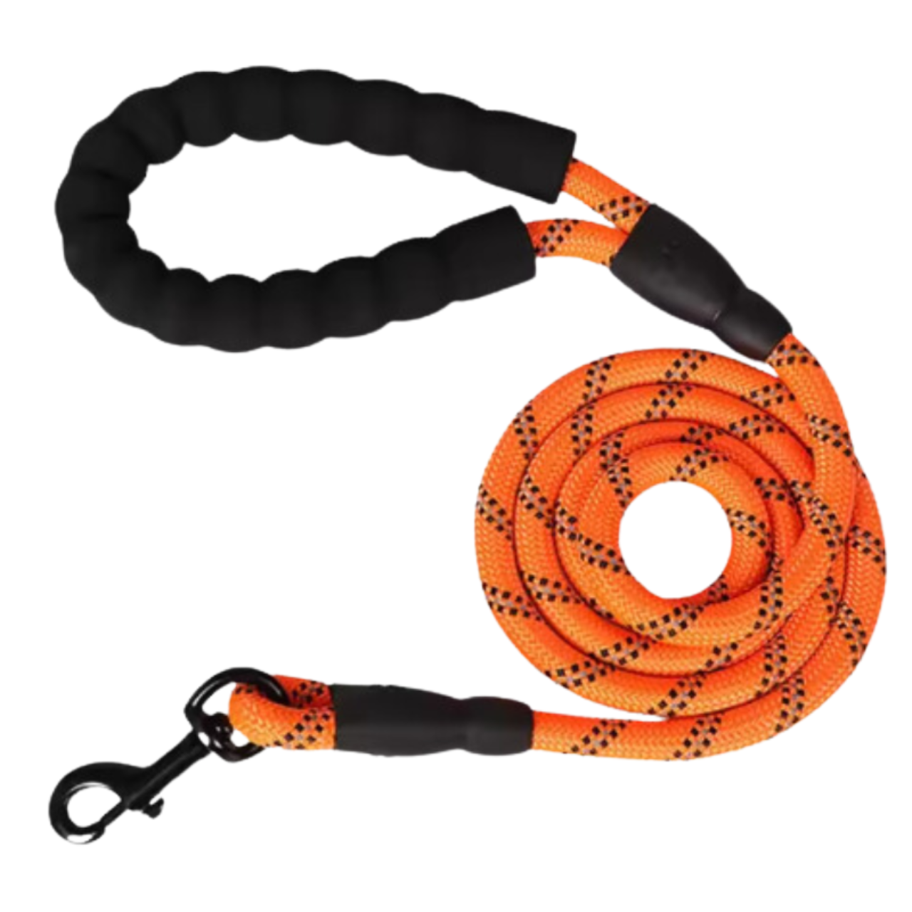 Reflective Dog Lead | Heavy Duty Nylon | Padded Handle | Double Handle Control for Strong Dogs | Woofing Deals