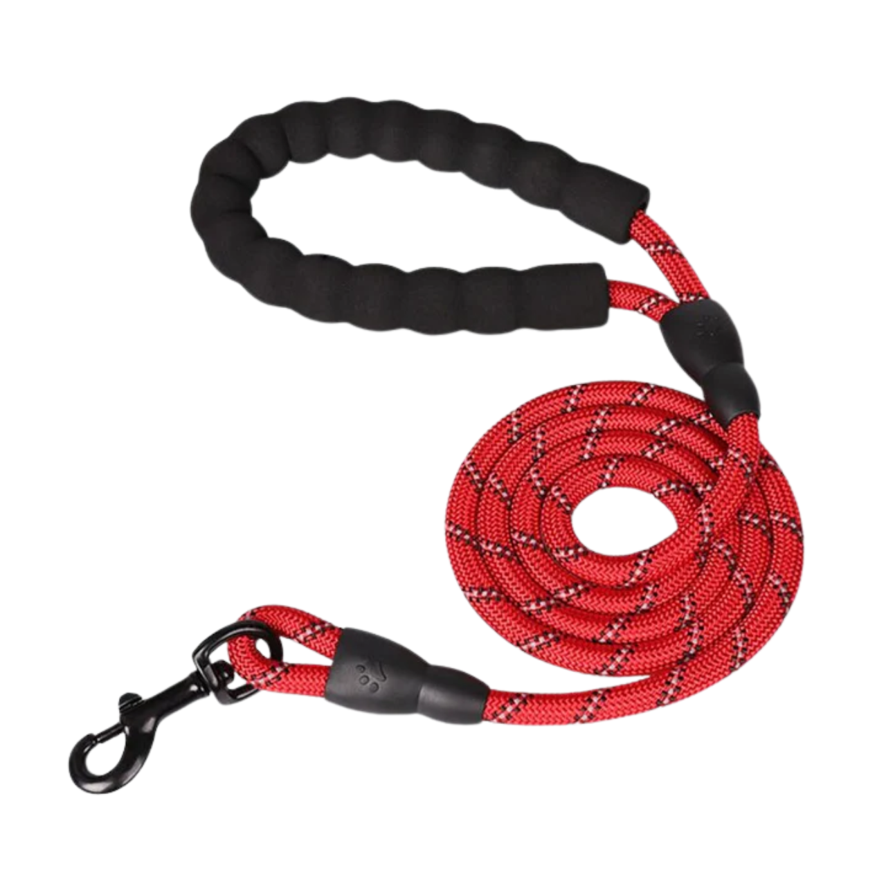 Reflective Dog Lead | Heavy Duty Nylon | Padded Handle | Double Handle Control for Strong Dogs | Woofing Deals