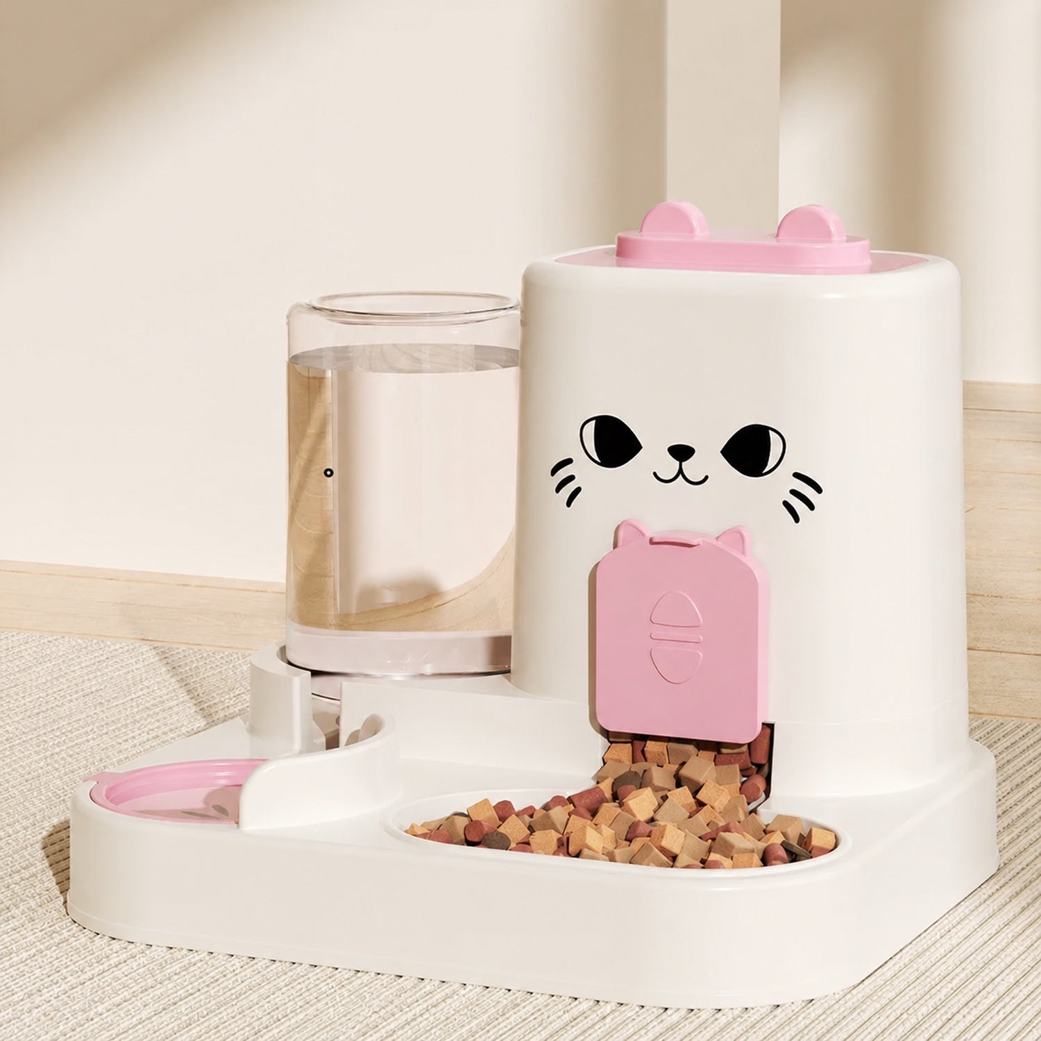 Automatic Pet Feeder & Water Dispenser | 2-in-1 Gravity-Fed Station