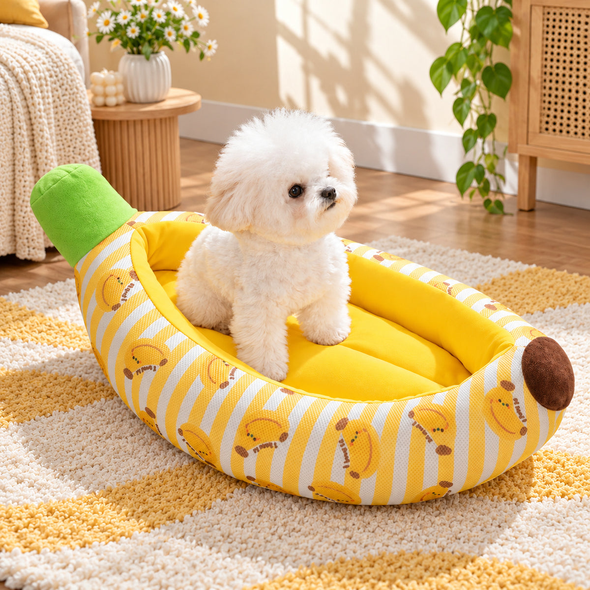 Banana Dog Bed | Breathable All-Season Pet Bed