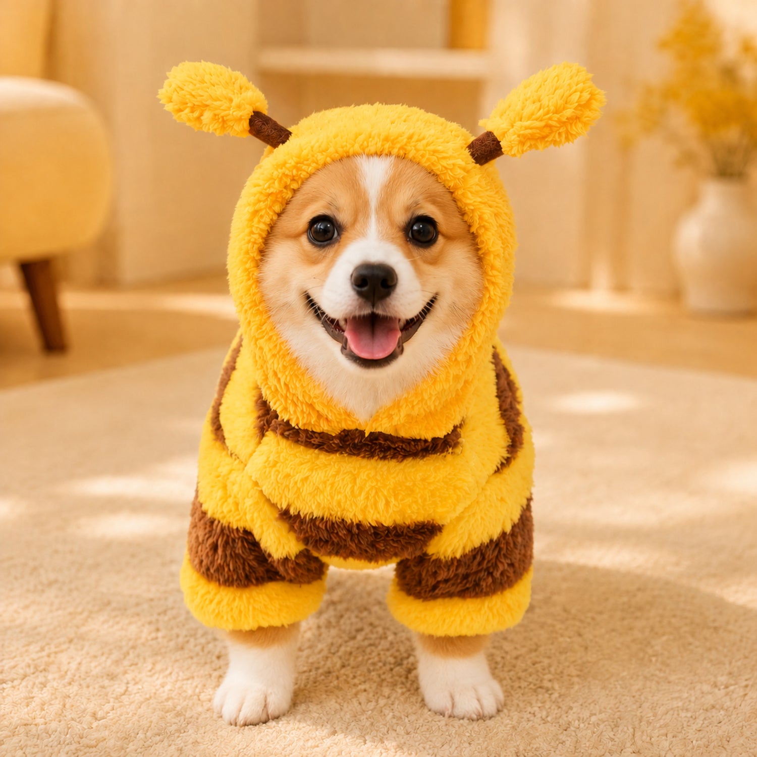 Honey Bee Pet Jumper | Cosy Four-Leg Autumn & Winter Outfit