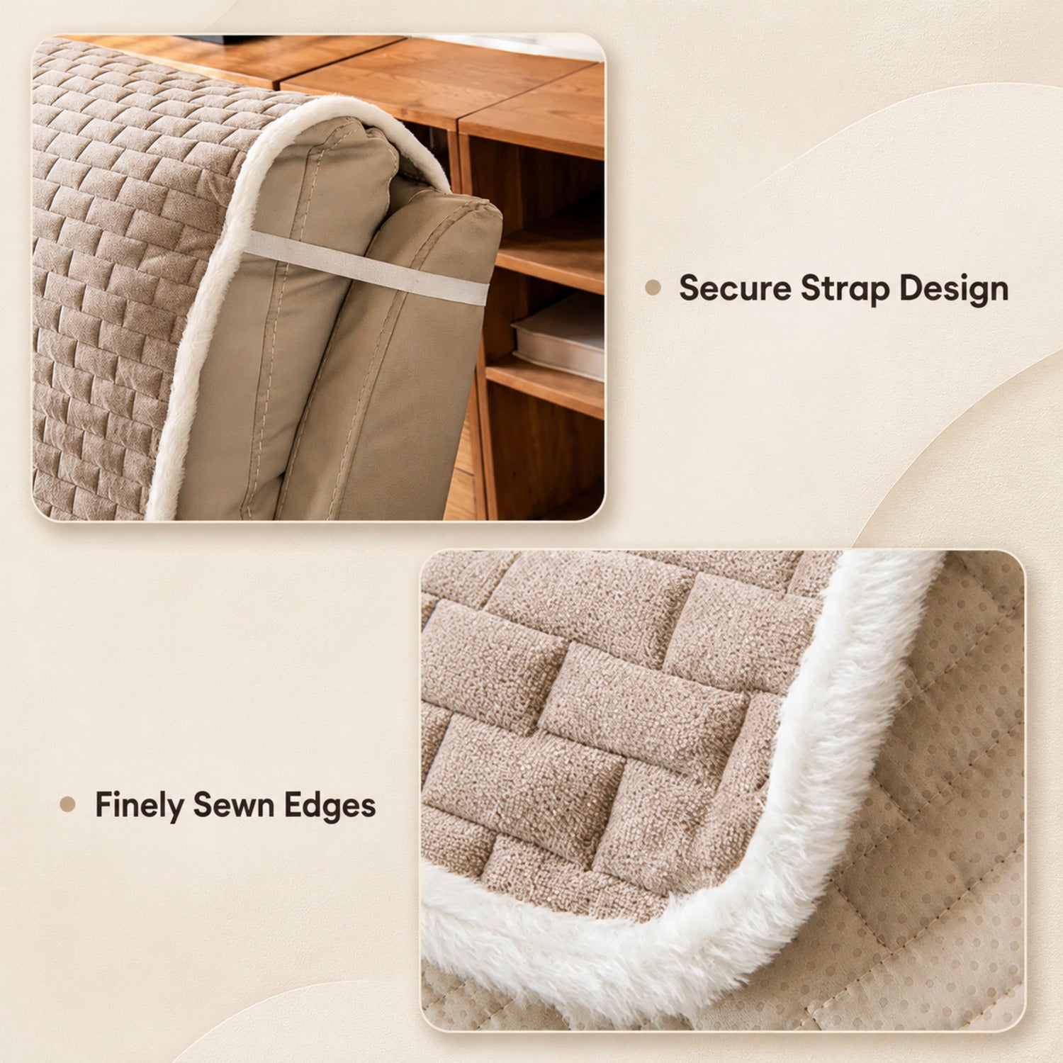 Recliner Chair Protector | Scratch-Resistant Cover with Elastic Straps