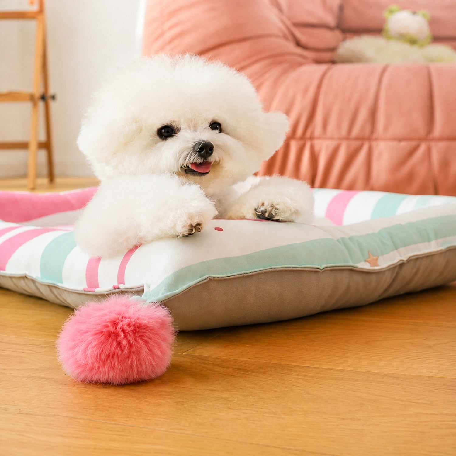 Playful Pals Pet Mat | Cotton Filled Waterproof Non-Slip | Dog & Cat Bed