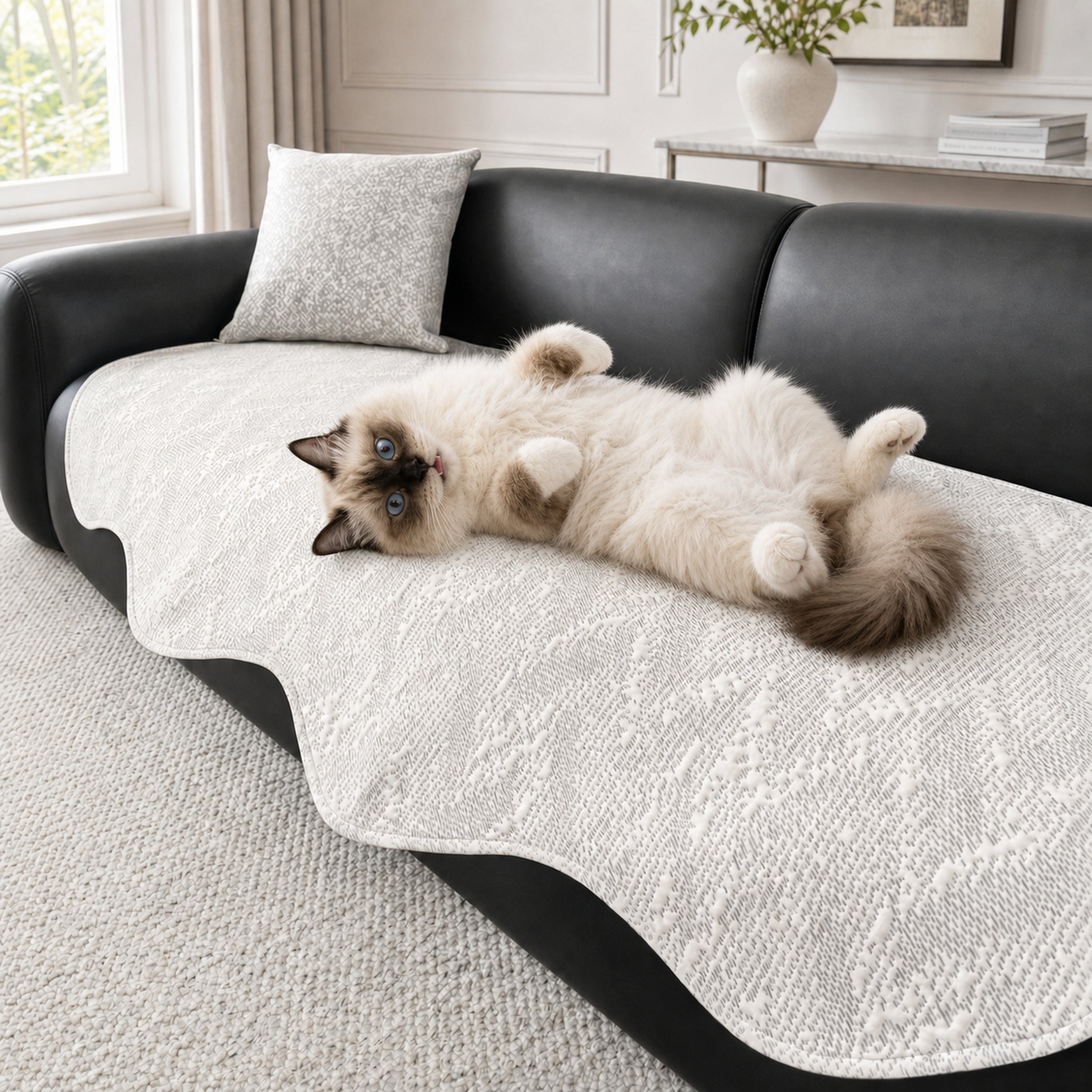 Modern Cooling Sofa Cover | Breathable Non-Slip Fabric | Machine Washable