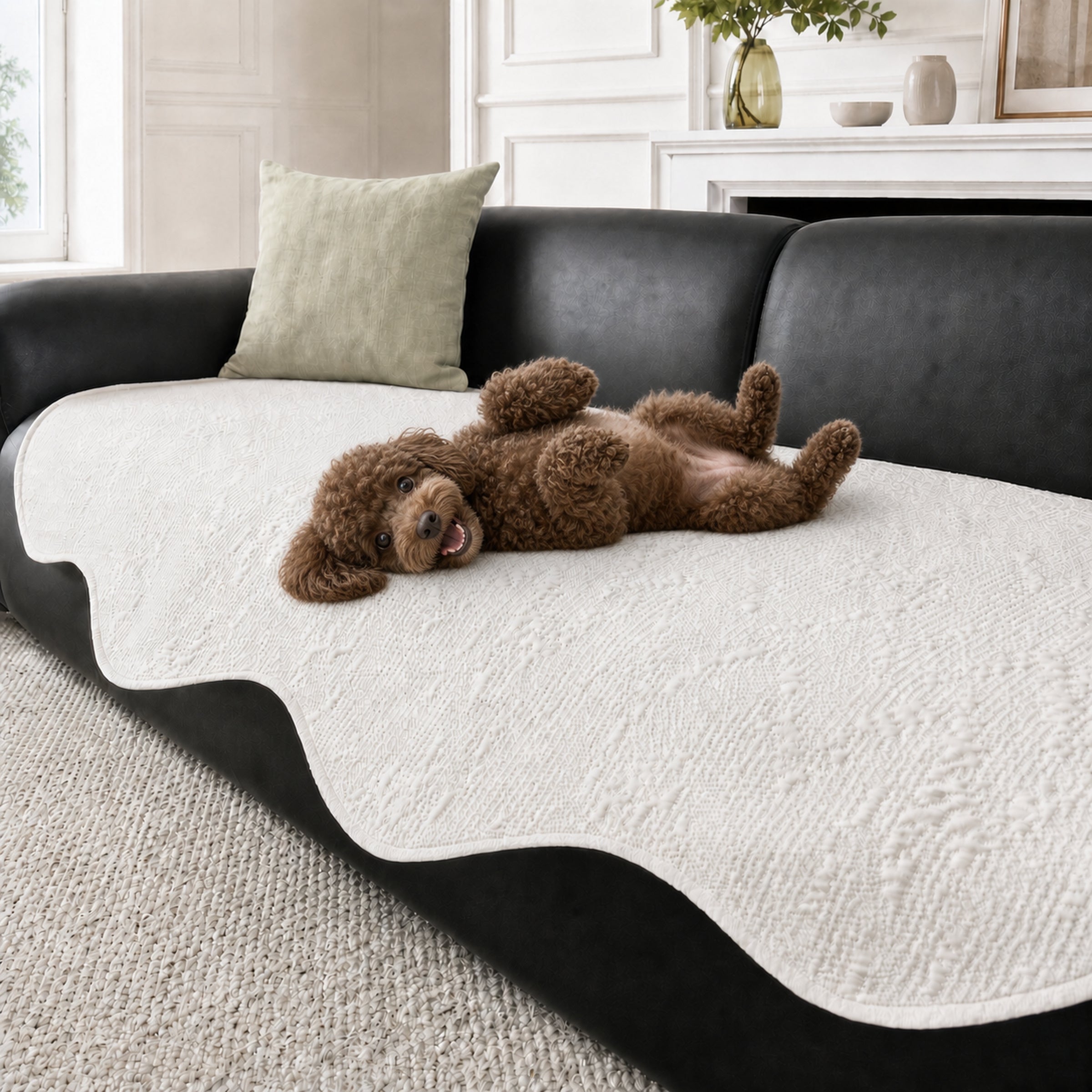 Modern Cooling Sofa Cover | Breathable Non-Slip Fabric | Machine Washable