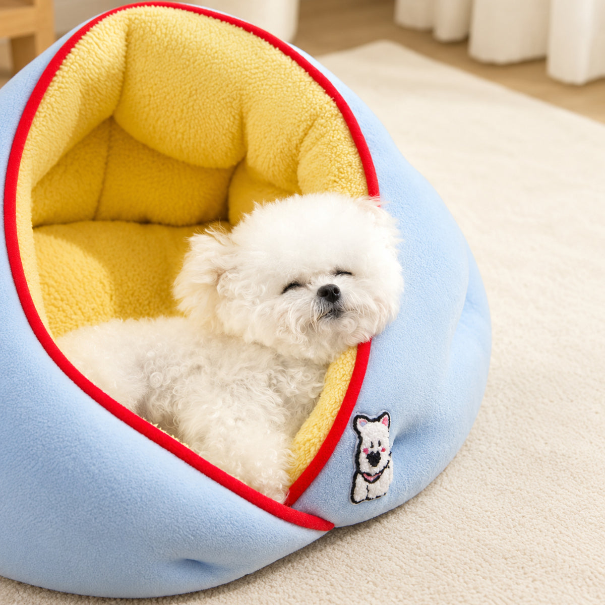 Snuggle Wrap Pet Bed for Cats & Small Dogs | Autumn & Winter | Washable