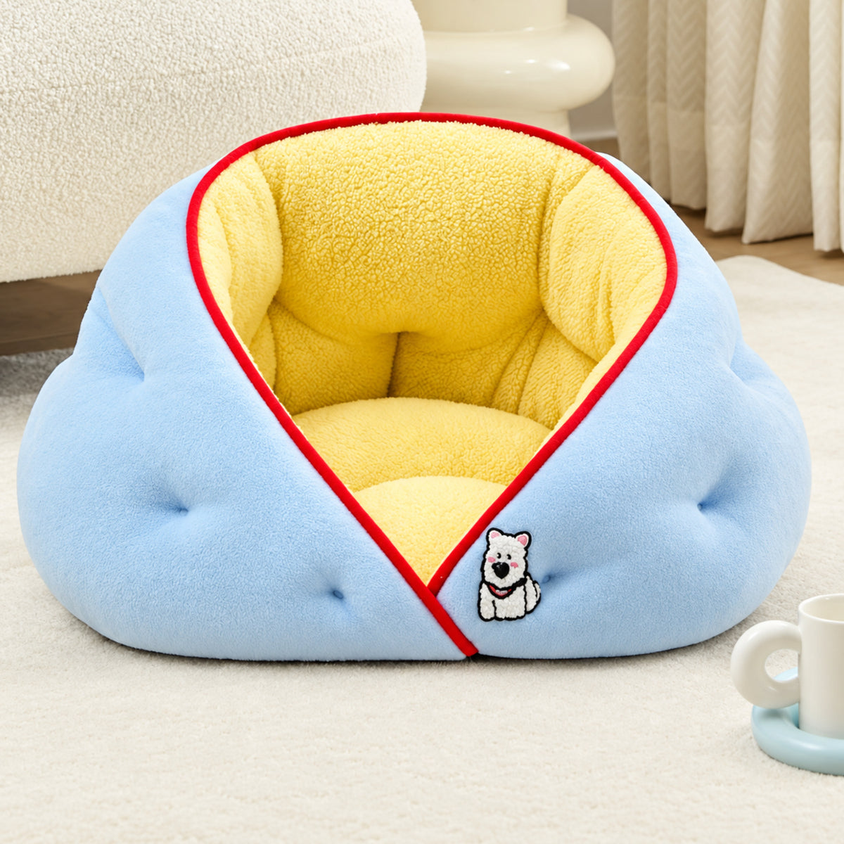 Snuggle Wrap Pet Bed for Cats & Small Dogs | Autumn & Winter | Washable