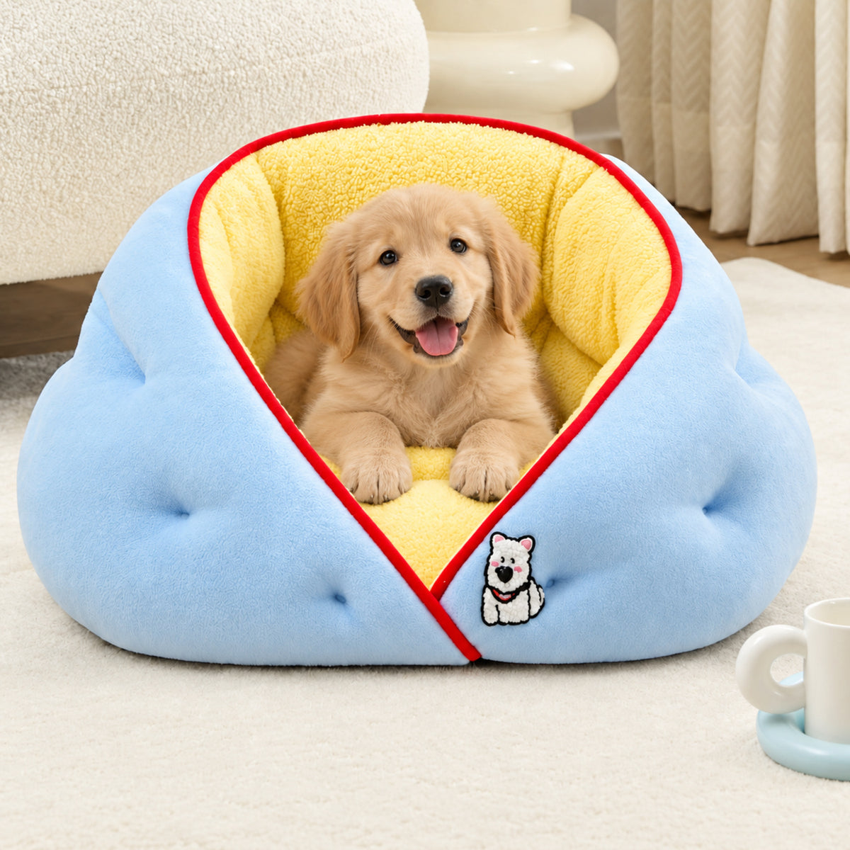 Snuggle Wrap Pet Bed for Cats & Small Dogs | Autumn & Winter | Washable