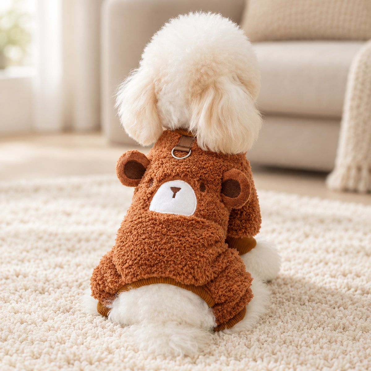 Dog Jumper | Cuddly Critters | Soft Fleece with Legs and Lead Ring