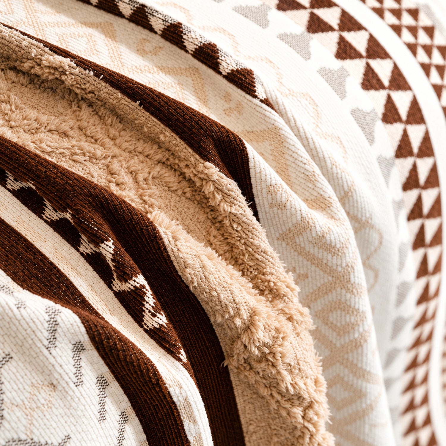 Heritage Loom Chenille Sofa Throw | Machine-Washable Sofa Protector with Fringed Edges