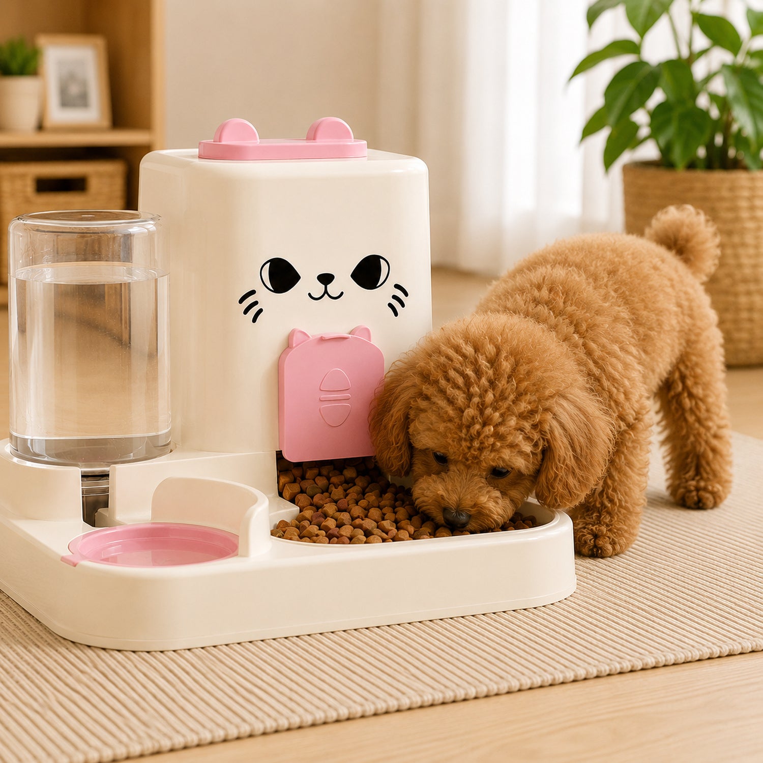 Automatic Pet Feeder & Water Dispenser | 2-in-1 Gravity-Fed Station
