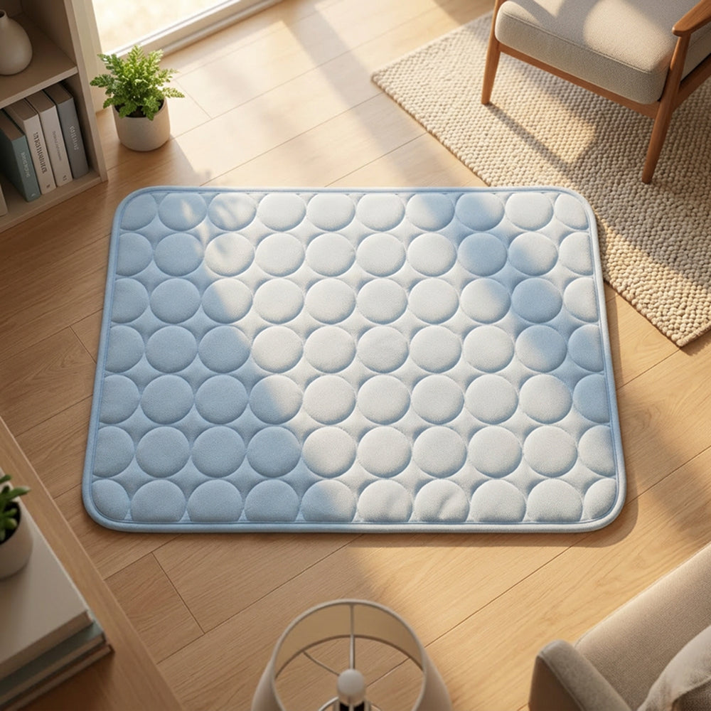 Dog Cooling Mat | Breathable Cooling Fabric | Multi Size Summer Bed | Portable Durable Design | Woofing Deals