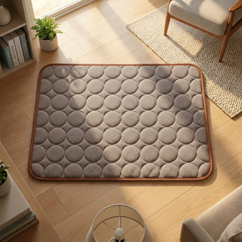 Dog Cooling Mat | Breathable Cooling Fabric | Multi Size Summer Bed | Portable Durable Design | Woofing Deals