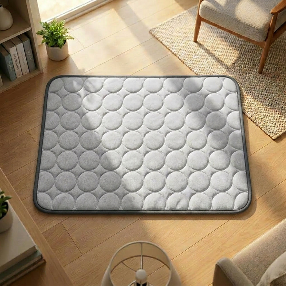Dog Cooling Mat | Breathable Cooling Fabric | Multi Size Summer Bed | Portable Durable Design | Woofing Deals