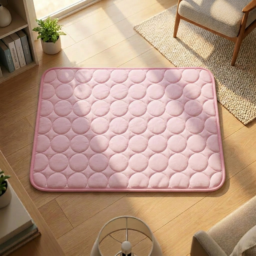 Dog Cooling Mat | Breathable Cooling Fabric | Multi Size Summer Bed | Portable Durable Design | Woofing Deals