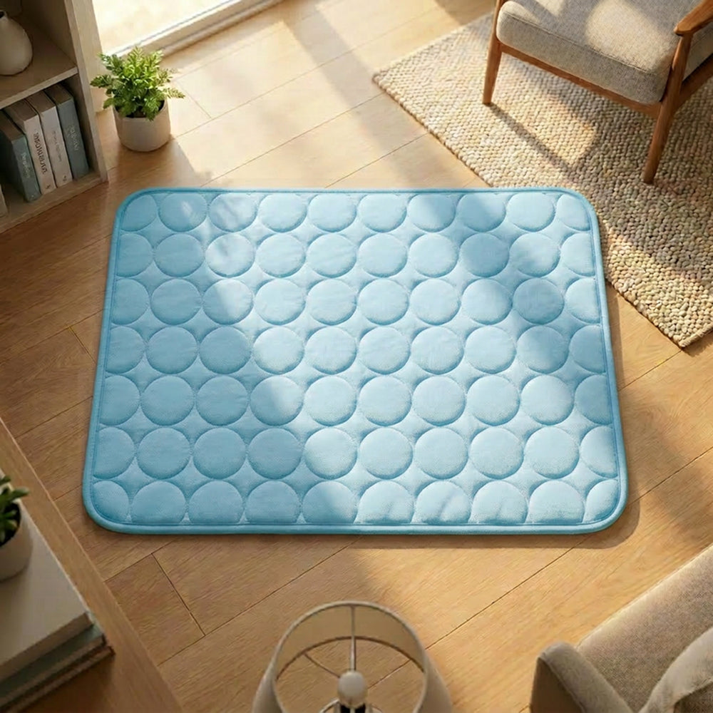 Dog Cooling Mat | Breathable Cooling Fabric | Multi Size Summer Bed | Portable Durable Design | Woofing Deals