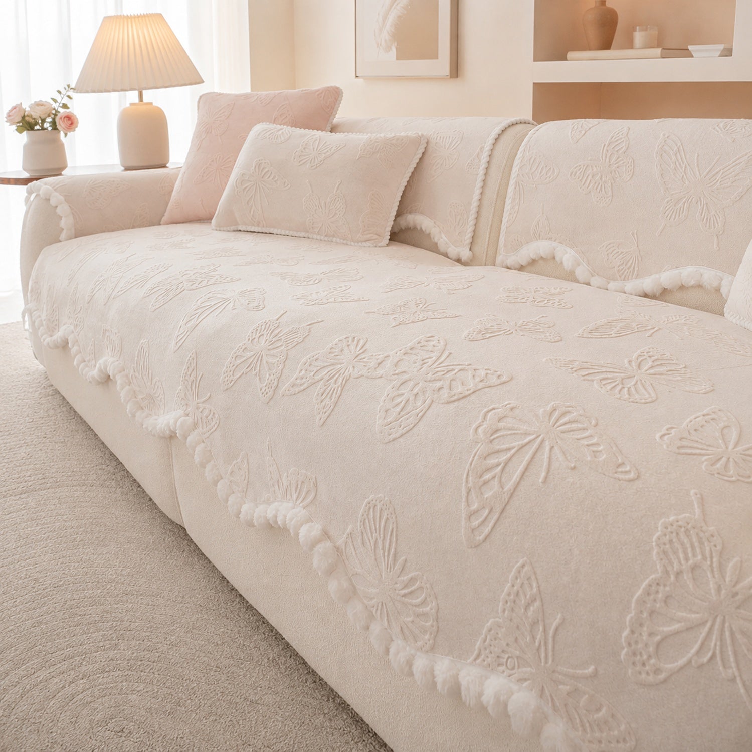 Butterfly Sofa Protector | Soft Non-Slip Washable All-Season Cover