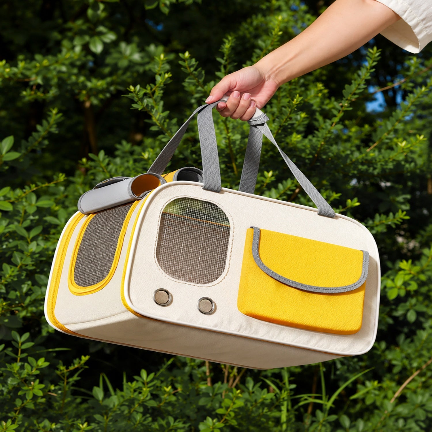 Breathable Cat Carrier | Foldable Travel Bag with Shoulder Strap