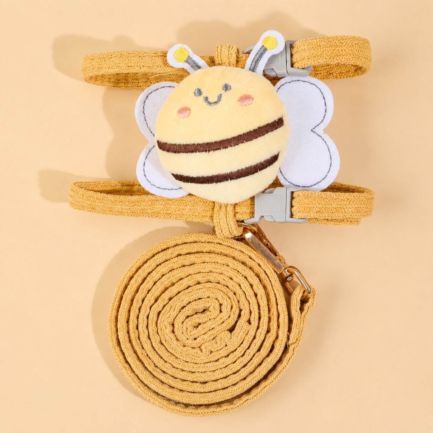 Bee Cat Harness & Lead Set | Adjustable Anti-Escape Fit | Lightweight Walking Set