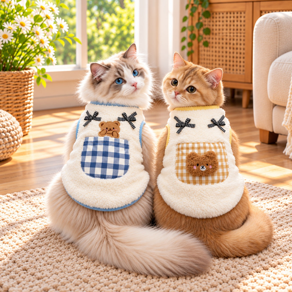 Teddy Bear Jumper for Dogs & Cats | Fleece Winter Vest