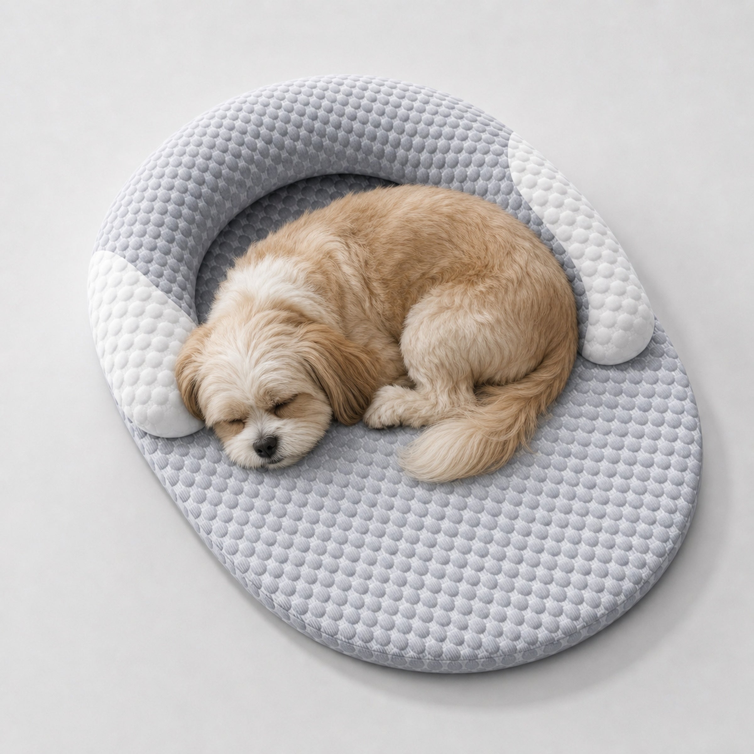 Cooling Dog Bed | Oval Ice Silk Breathable Pet Nest | Woofing Deals