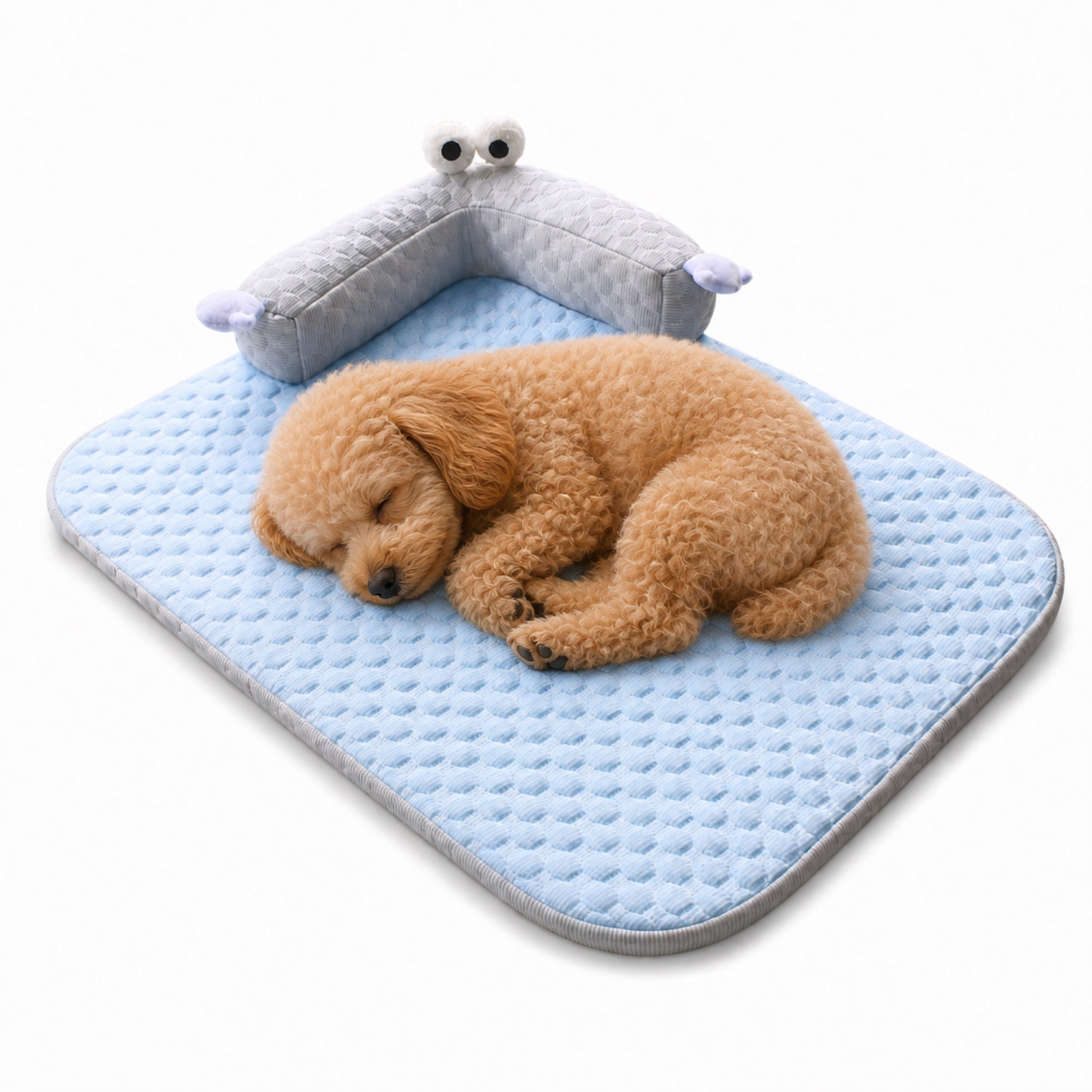 Cooling Dog Mat | Washable Breathable Fabric | Cushioned Summer Pet Bed
