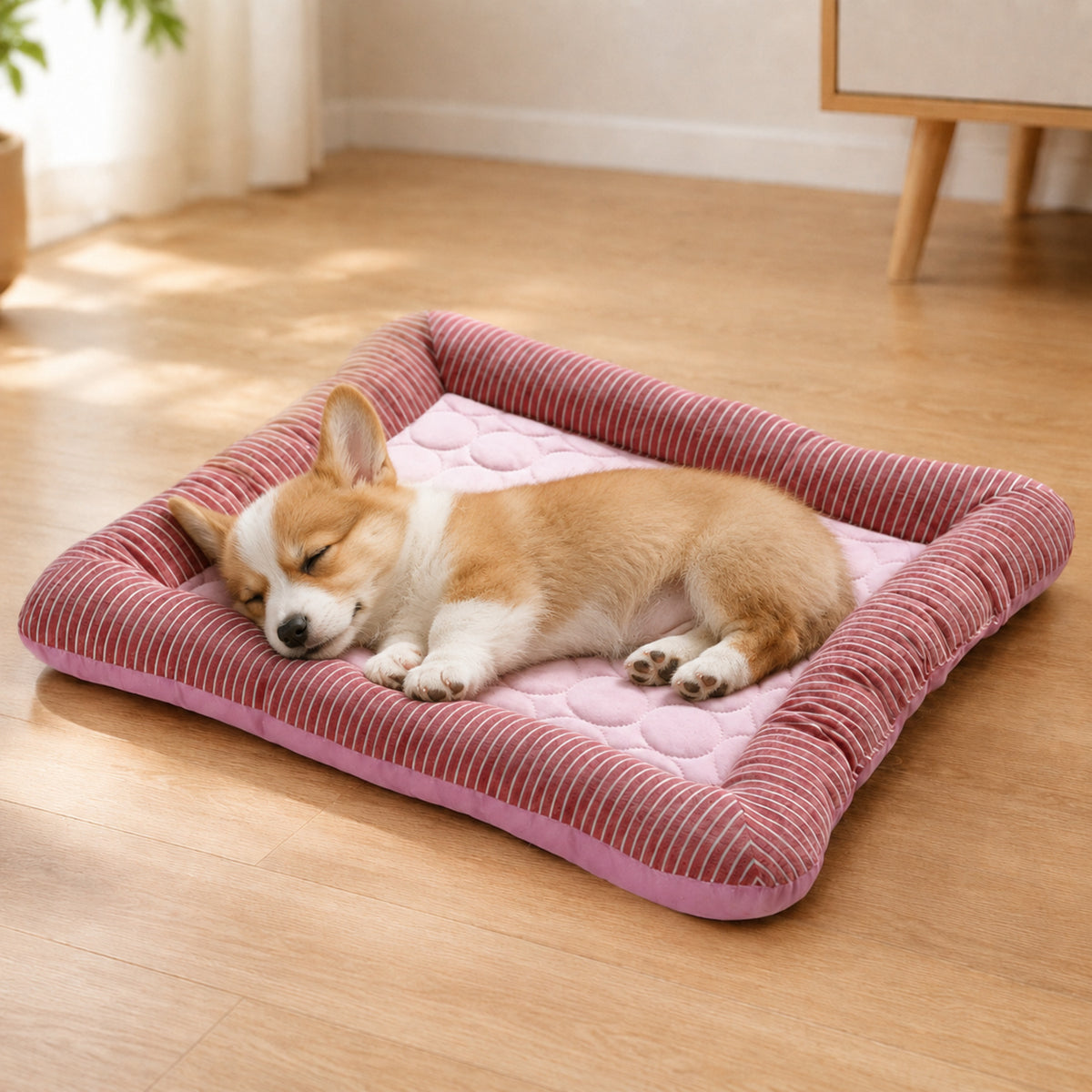 Cooling Dog Mat | Breathable Fabric Bed | Raised Sides | Summer Heat Relief | Woofing Deals