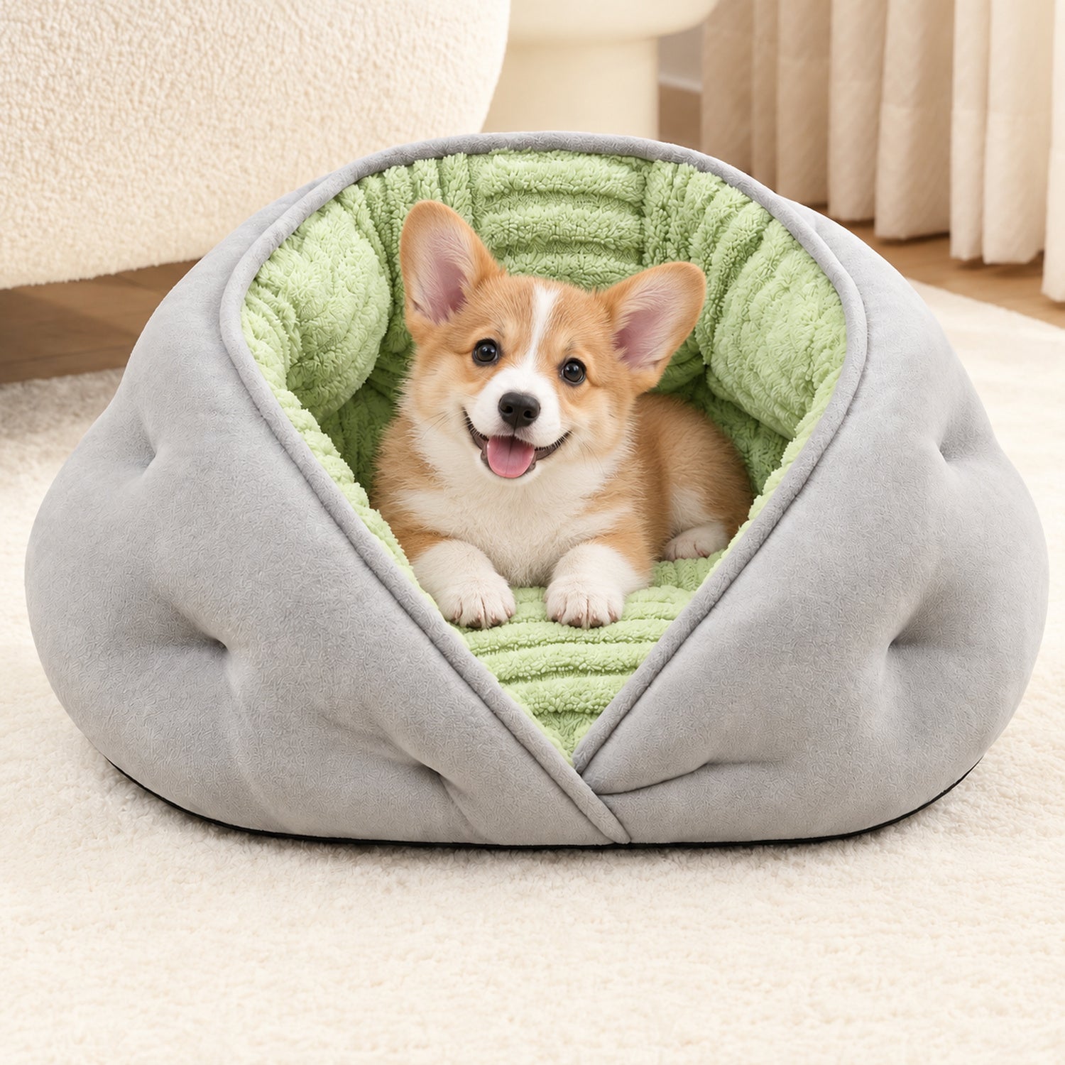 Snuggle Wrap Pet Bed for Cats & Small Dogs | Autumn & Winter | Washable