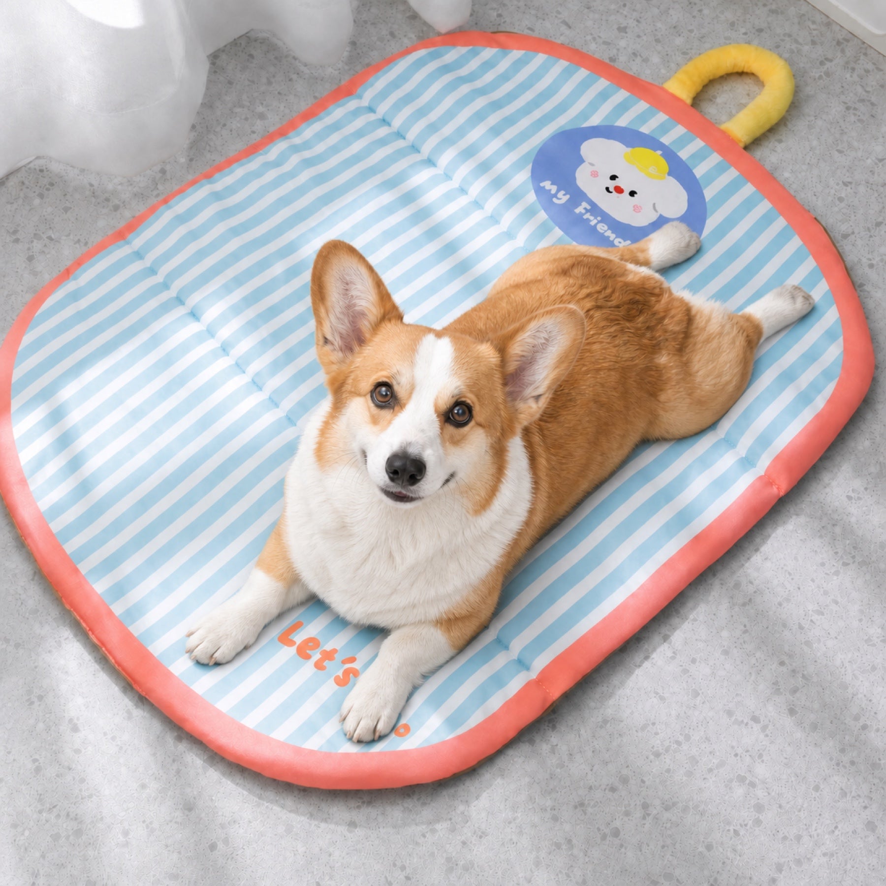 All-Season Waterproof Pet Mat | Air-Skin Fabric | Washable Foldable | Dog & Cat Bed