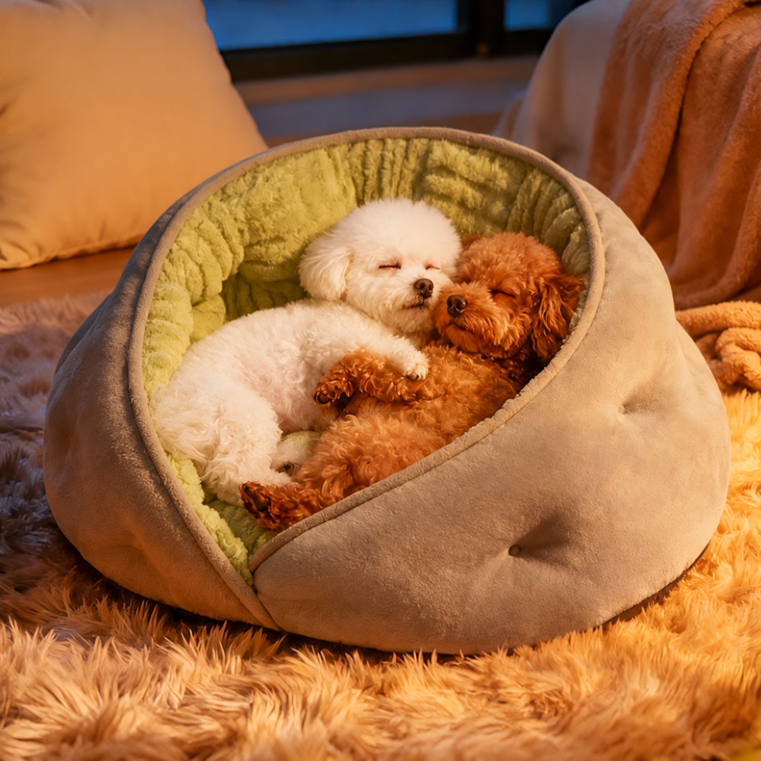 Snuggle Wrap Pet Bed for Cats & Small Dogs | Autumn & Winter | Washable