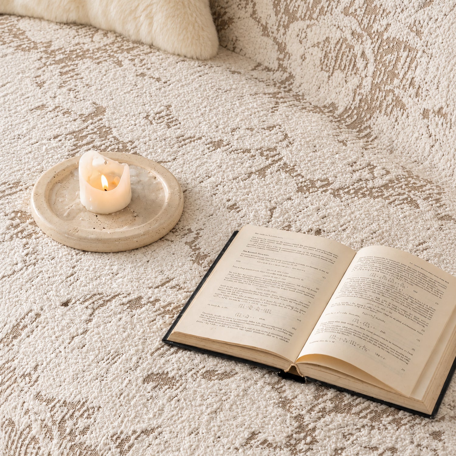 Cloudstone Sofa Throw | Soft Velour | Draping All-Season Sofa Protector