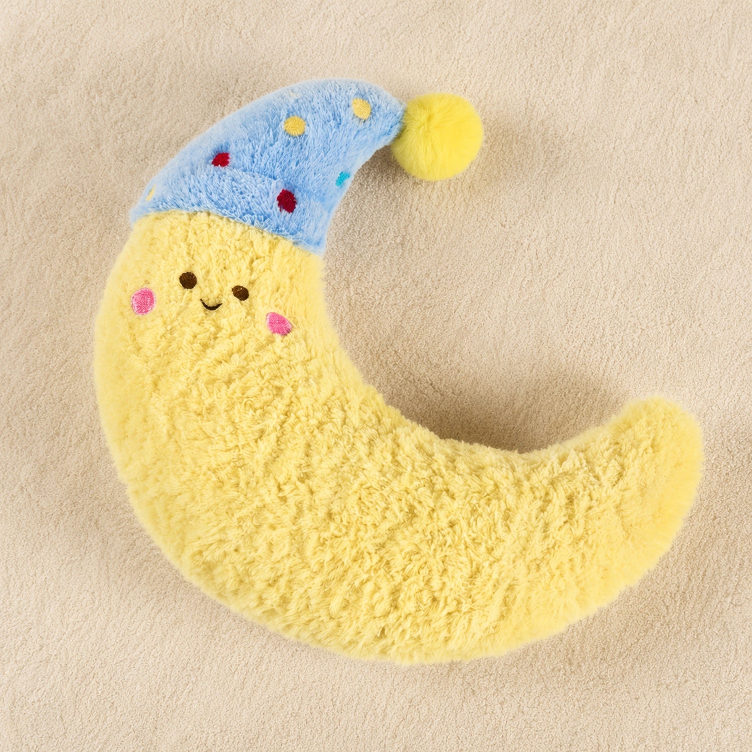Crescent Moon Pet Pillow | Soft Plush Neck Support | All-Season Washable Dog & Cat Sleeping Pillow