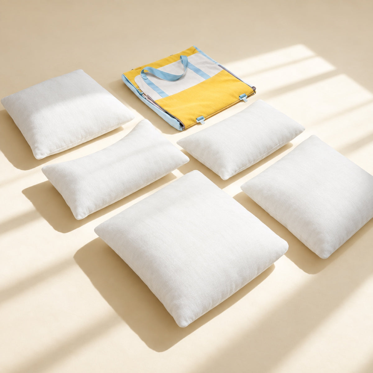 Pet Car Seat & Bed with Side Pockets & Washable Covers