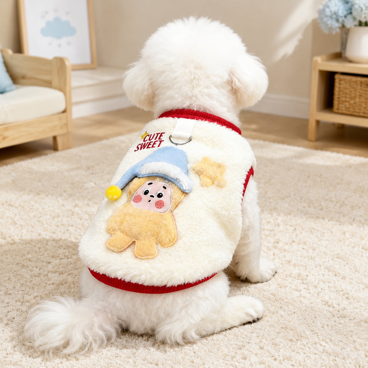 Little Gnome Pet Fleece Jumper | Cosy Winter Outfit for Dogs & Cats