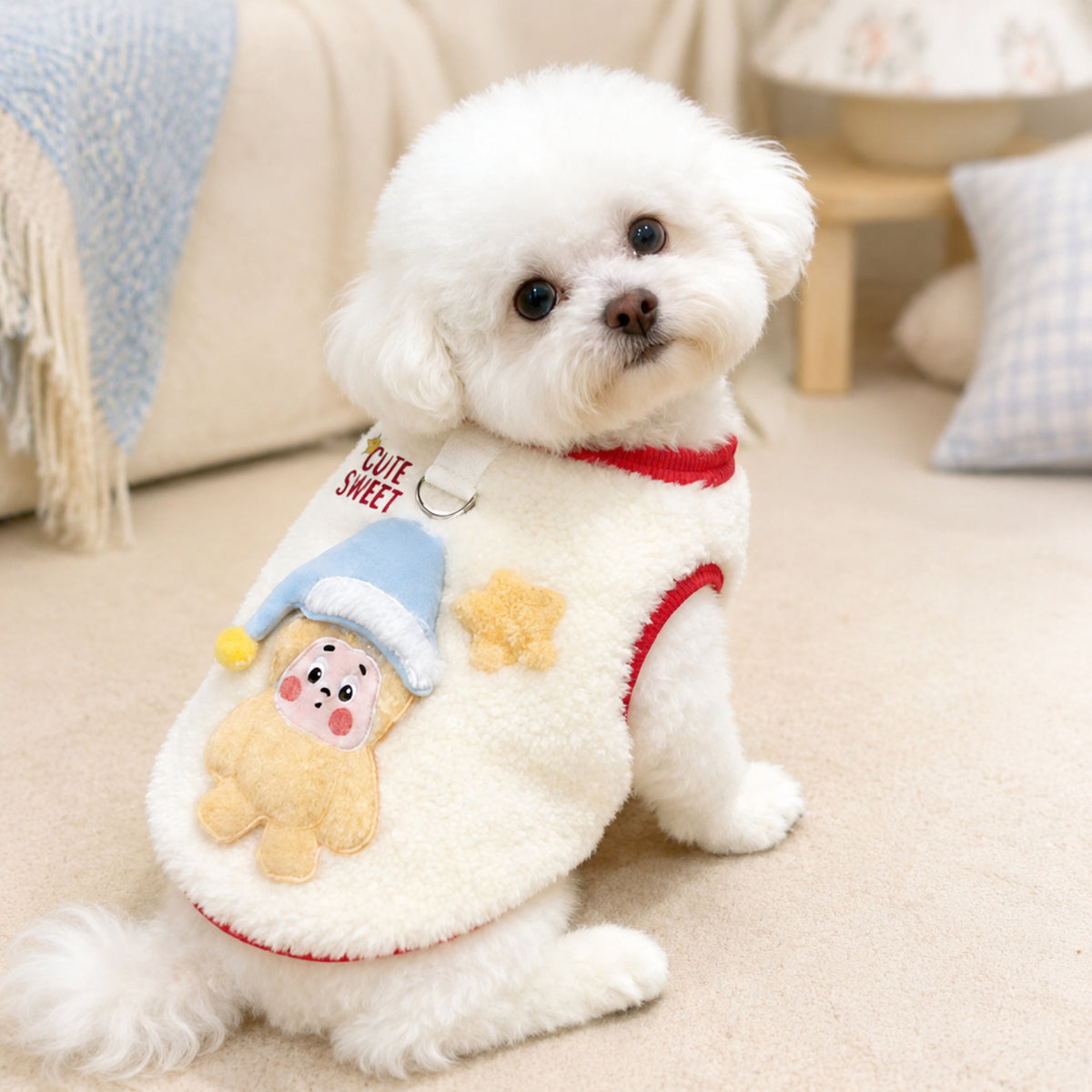 Little Gnome Pet Fleece Jumper | Cosy Winter Outfit for Dogs & Cats