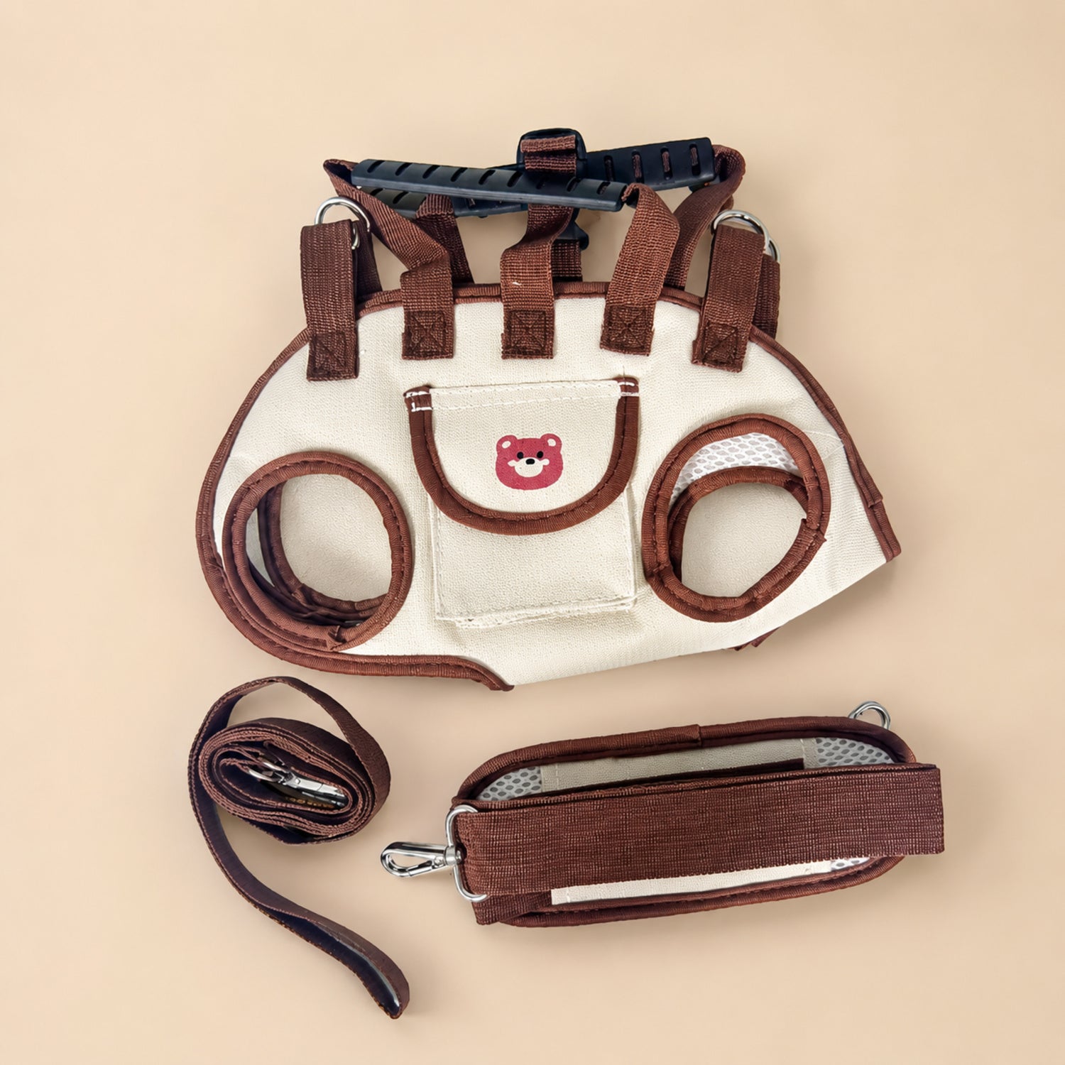 Small Dog Carrier Harness | Hand, Shoulder & Walking Modes | Waterproof Oxford