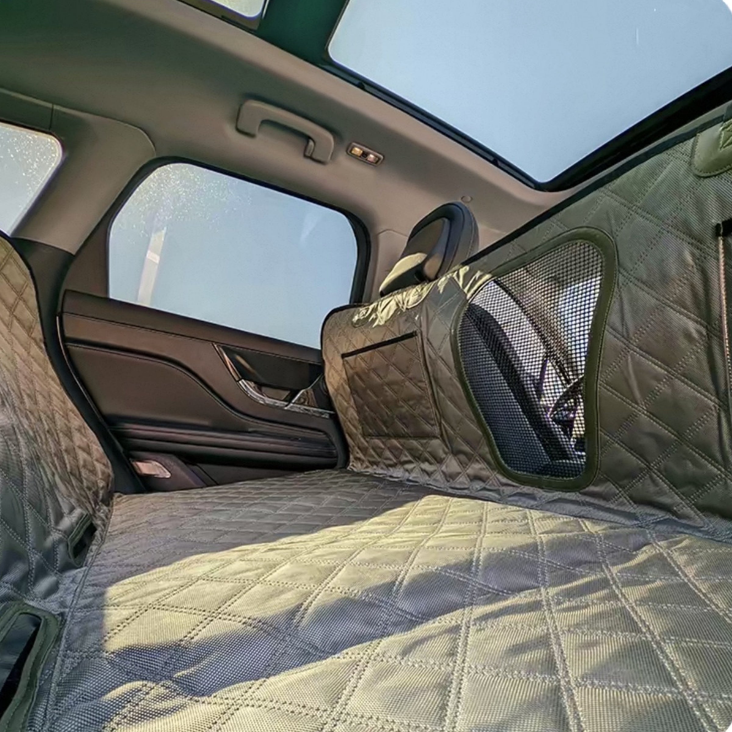 Dog Car Seat Extender Cover | Water-Resistant PU Leather for Large Dogs | Scratch-Proof