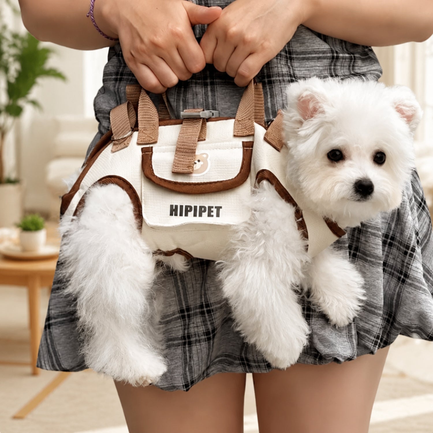 Small Dog Carrier Harness | Hand, Shoulder & Walking Modes | Waterproof Oxford