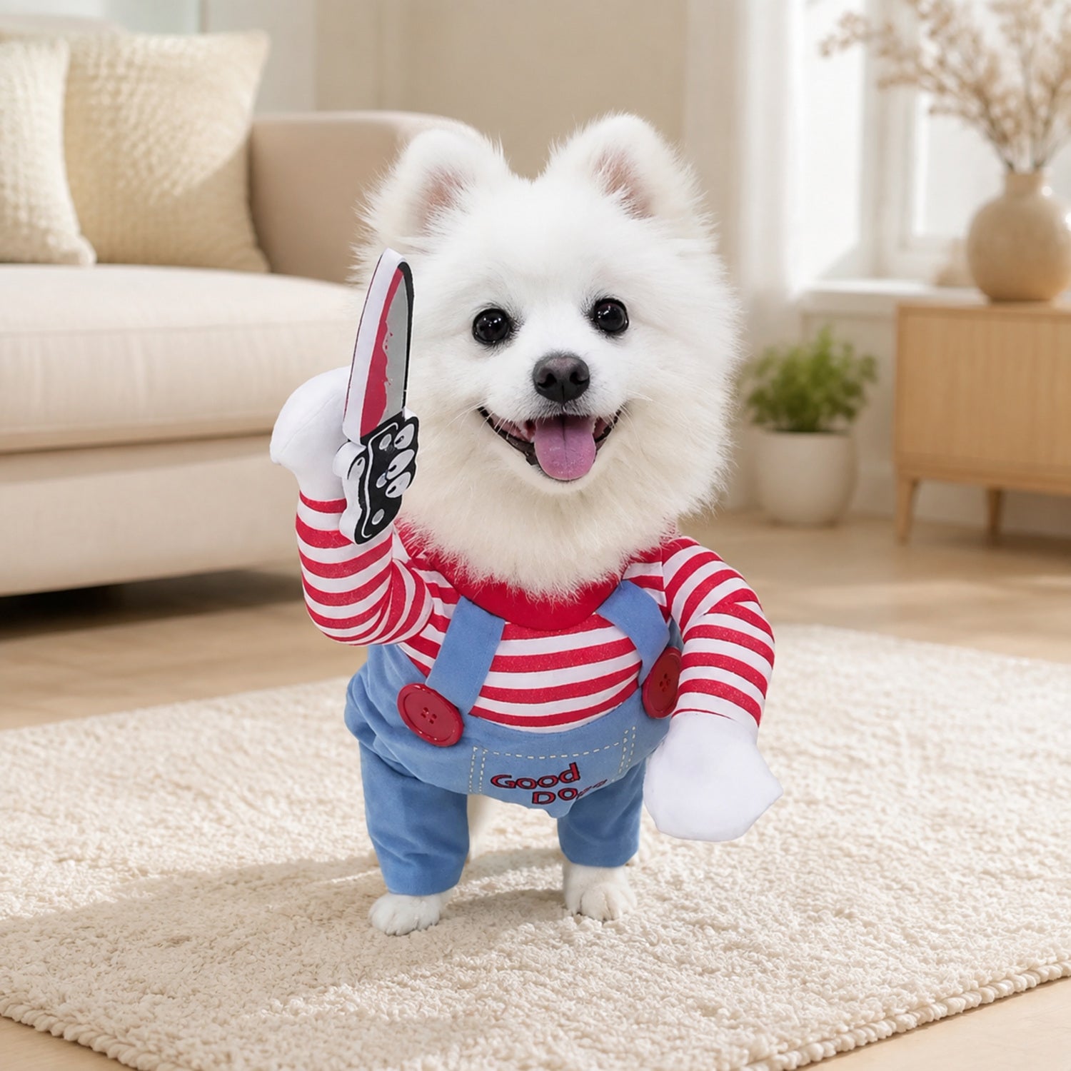 Spooky Knife Pet Costume | Funny Halloween Fancy Dress Outfit