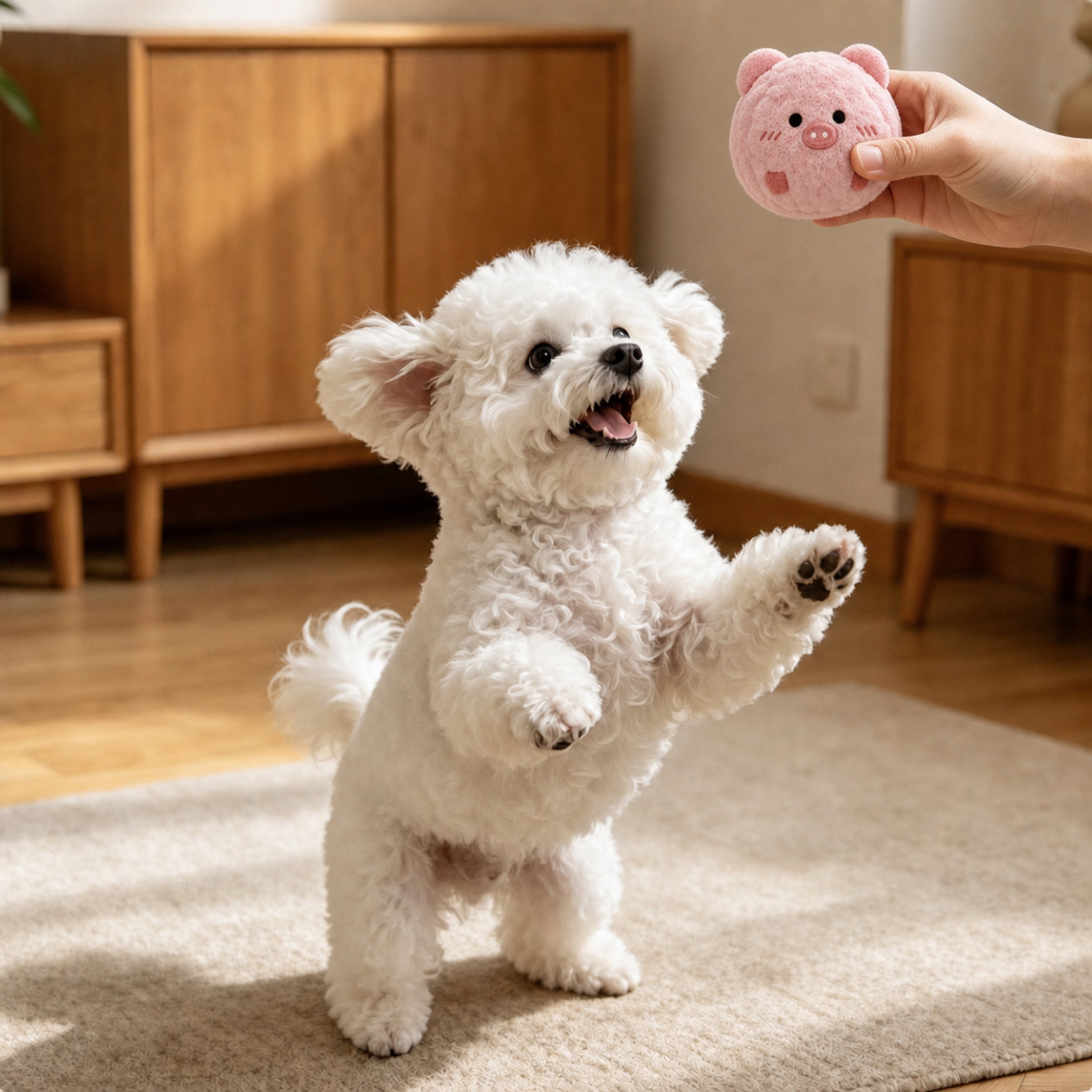 Farm Friends Squeaky Dog Toy Set | Washable Plush Teething Balls
