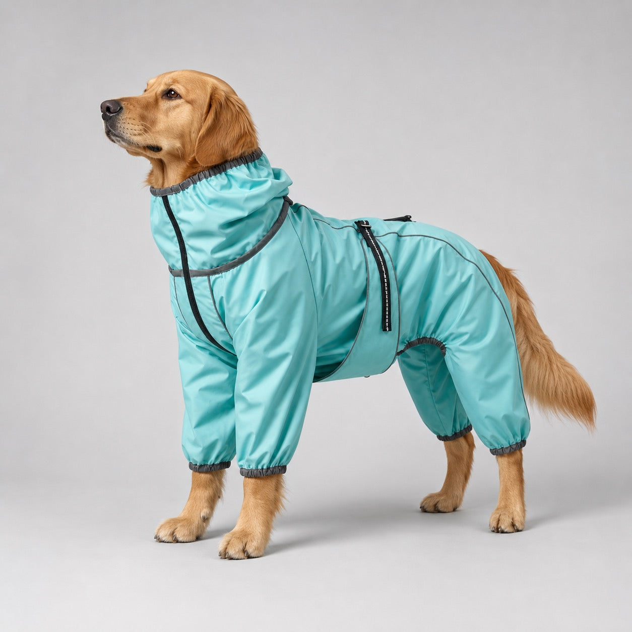 Large Dog Rain Coat | Waterproof Outdoor Jacket | Adjustable Fit | Woofing Deals