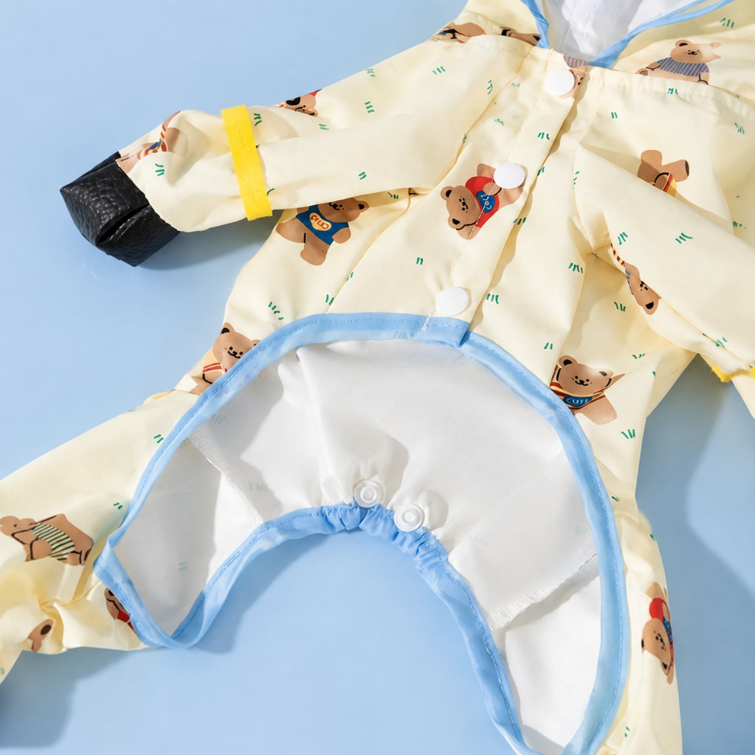 Rainy Bear Full-Body Dog Raincoat | Waterproof | Clear Hood & Lead Clip