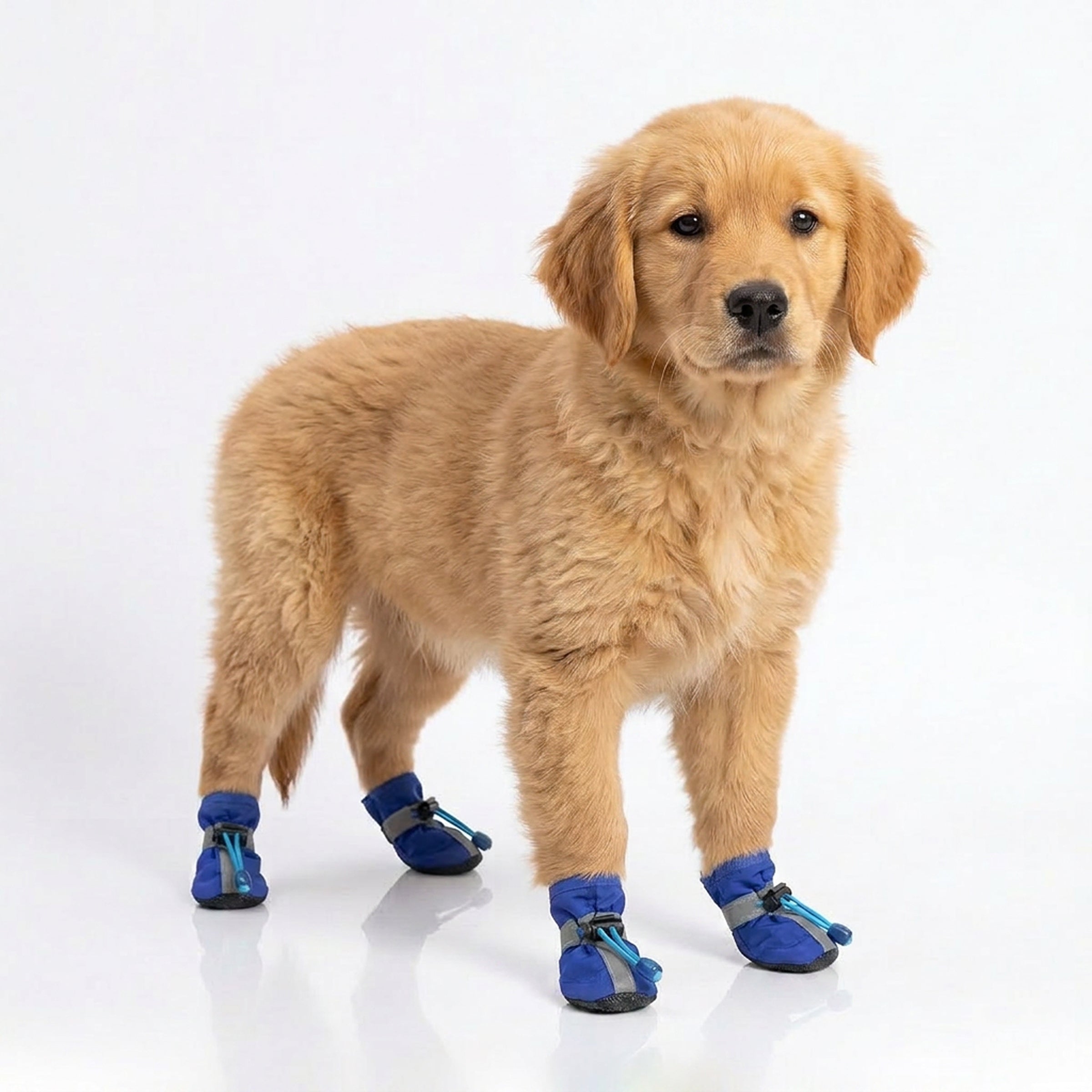 Dog Rain Booties | Waterproof Anti-Slip Paw Shoes | Rubber Sole | Adjustable Fit | Sizes XXS–XXL | Woofing Deals