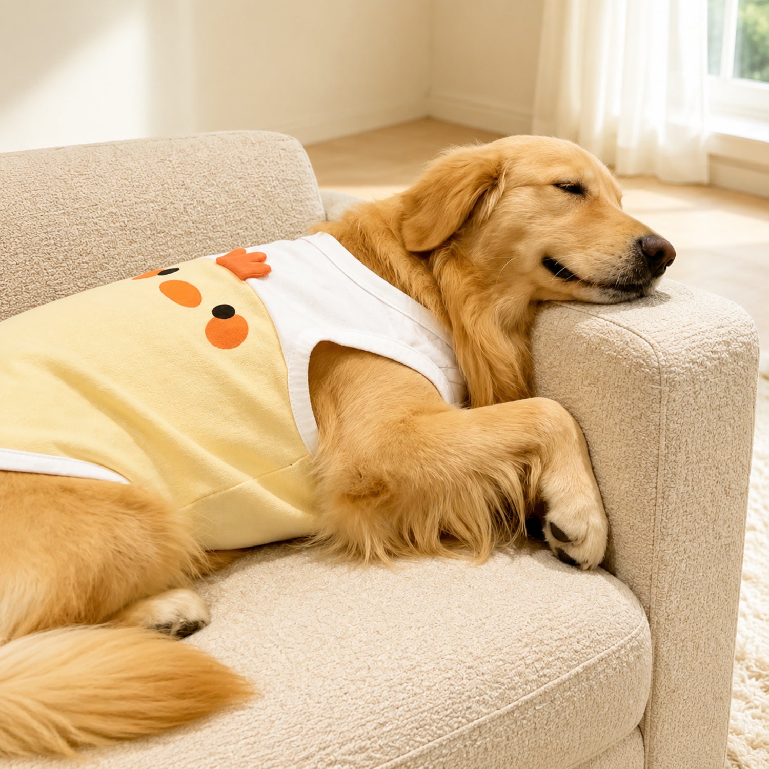 Playful Animal Sleeveless Dog Top | All-Season Polyester | For Medium and Larger Dogs