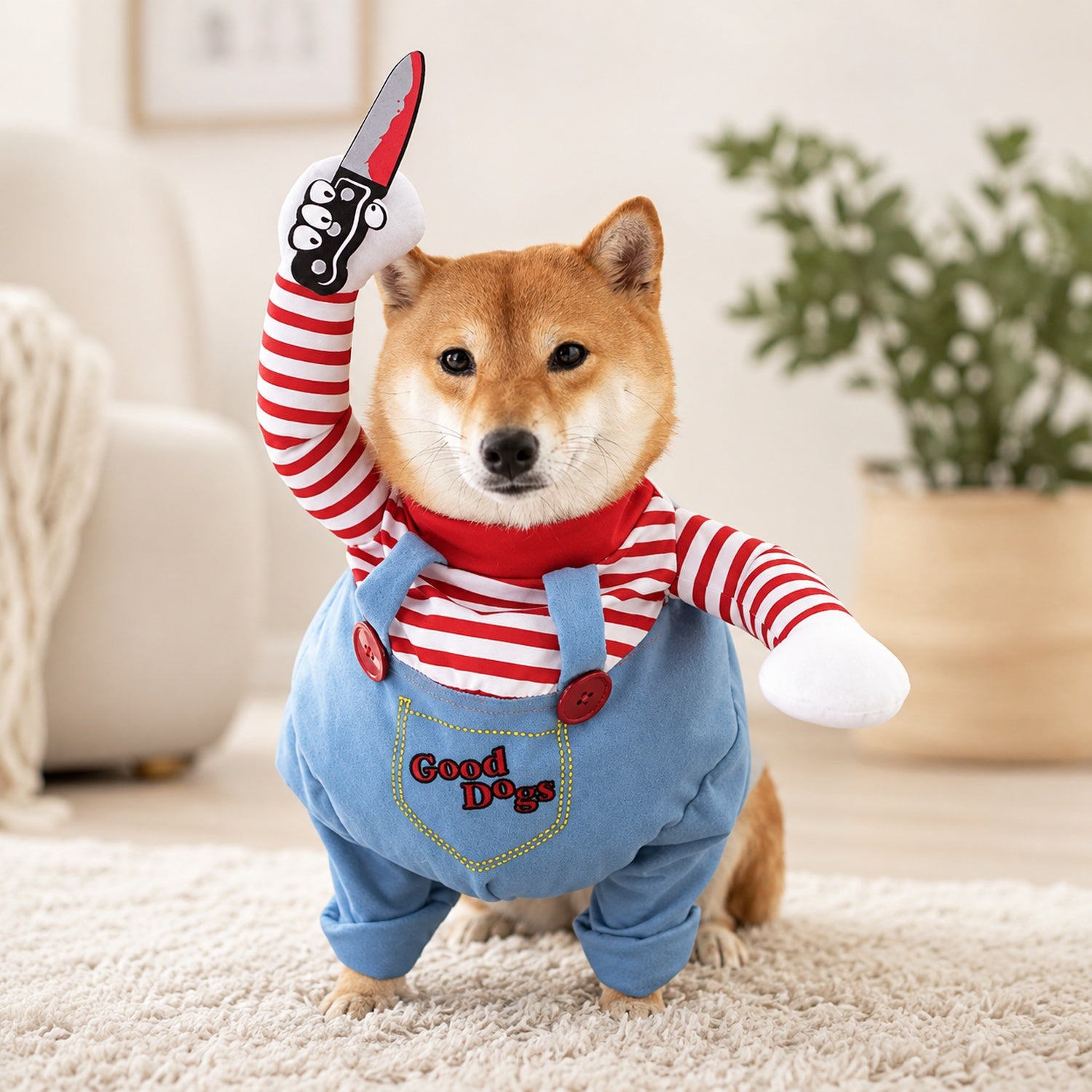 Spooky Knife Pet Costume | Funny Halloween Fancy Dress Outfit
